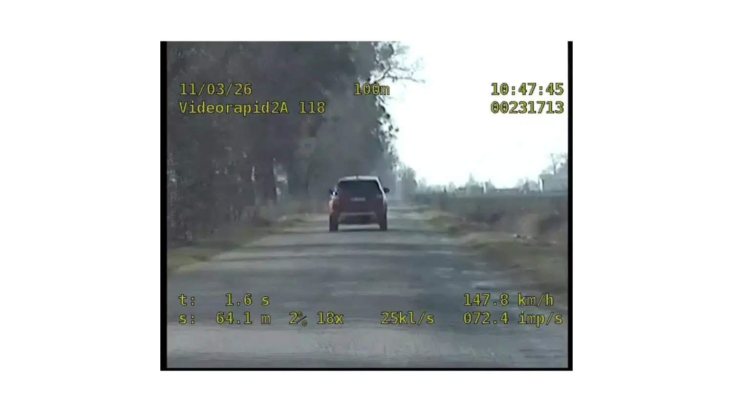 Pędził w terenie zabudowanym 146km/h