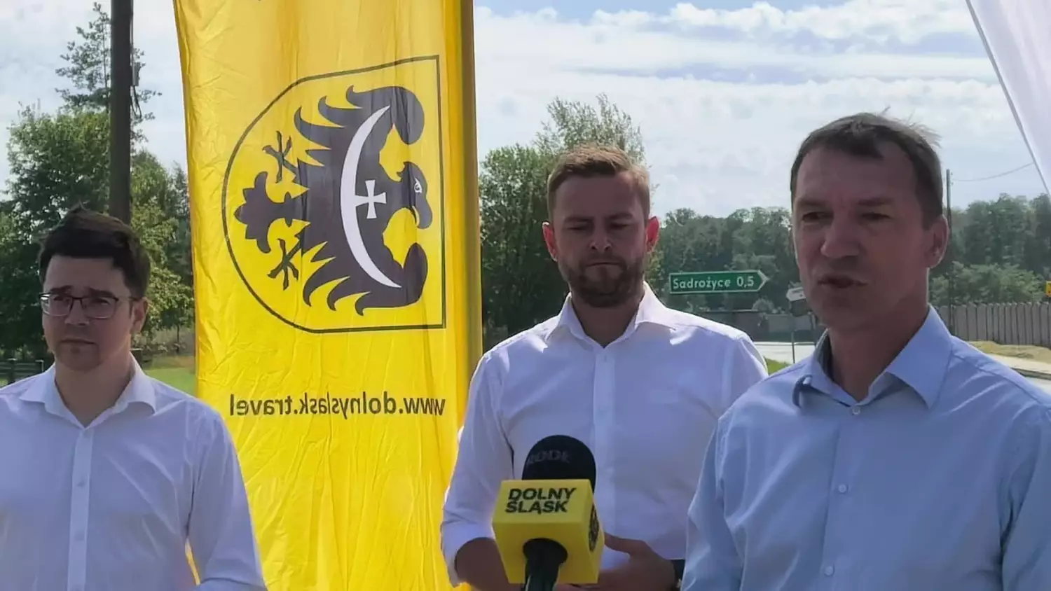 Konferencja prasowa wicemarszałka Michała Rado